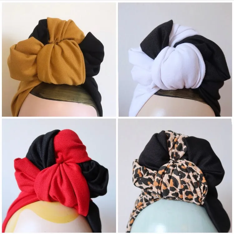 Made To Order: DUO DESIGN 1940s Style Pre-Tied Turban in 4 Colourways