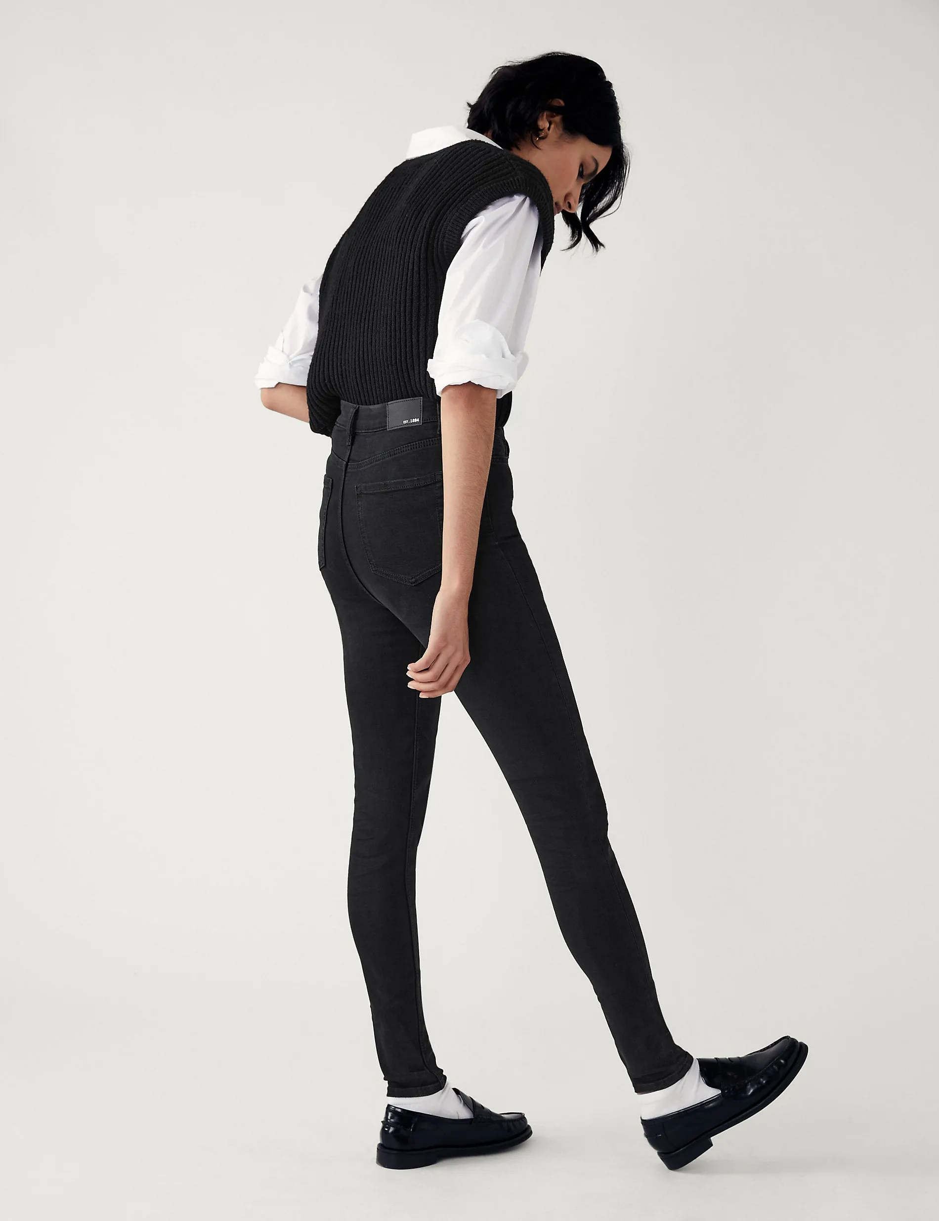 Marks & Spencer Ivy Supersoft High Waist Skinny Jeans, Black