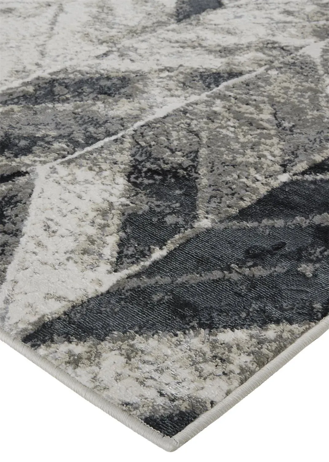 Micah 6943048F Black/Grey Rug