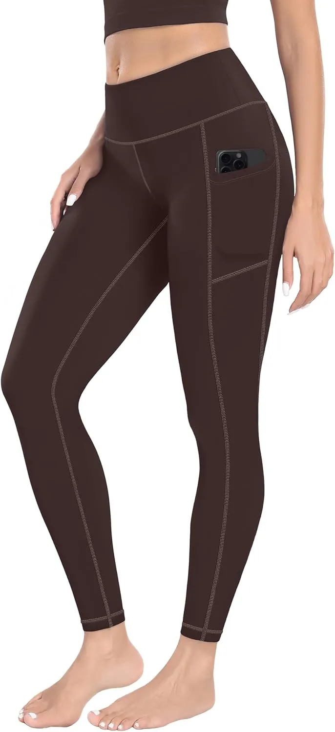MIRITY High Waist Yoga Leggings with Pockets for Women - Buttery Soft Workout Stretchy Yoga Pants Pack of 1