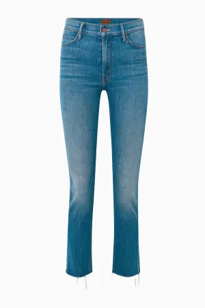 Mother The Mid Rise Dazzle Ankle Fray Jean - New Sheriff In Town