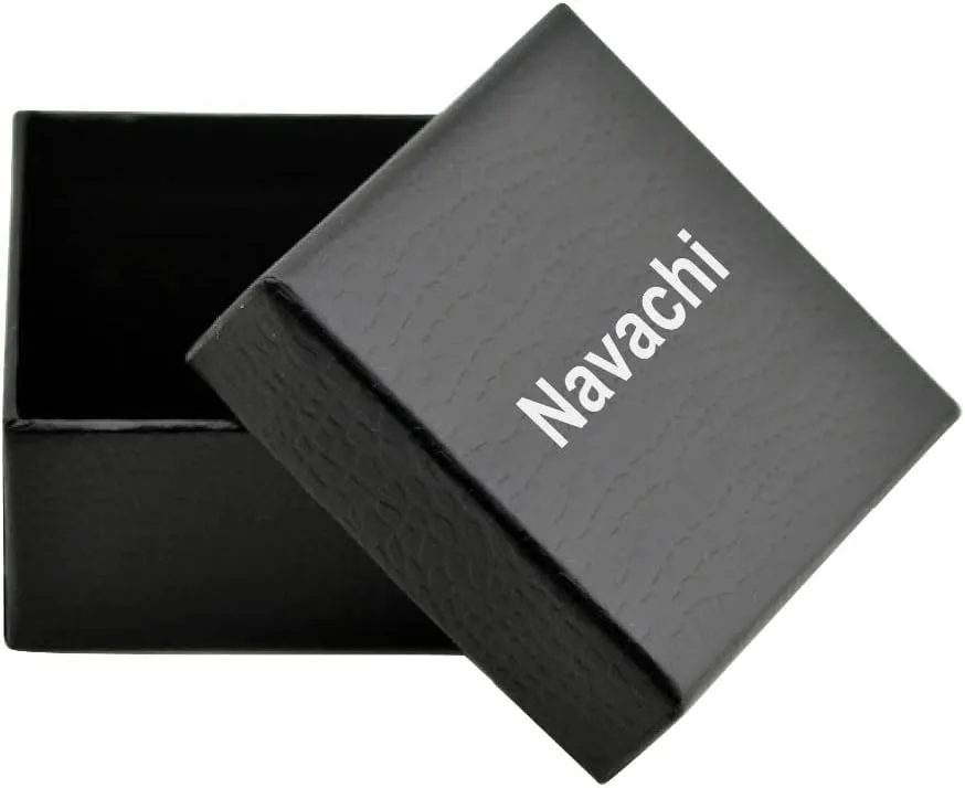 Navachi 18k Gold Plated White Crystal Multicolor Enamel Clip-on Stud Earrings And Neckalce Pendant Jewelry set