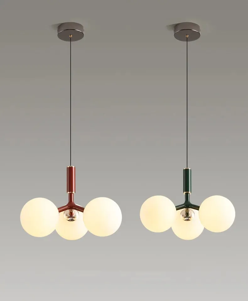 Nordic Modern and Minimalist Magic Bean 9 White Glass