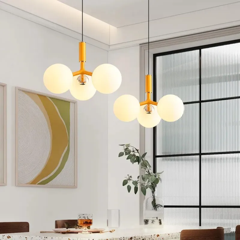 Nordic Modern and Minimalist Magic Bean 9 White Glass