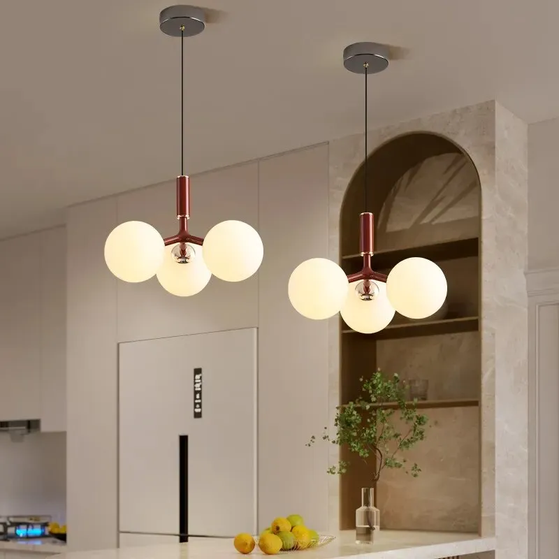 Nordic Modern and Minimalist Magic Bean 9 White Glass