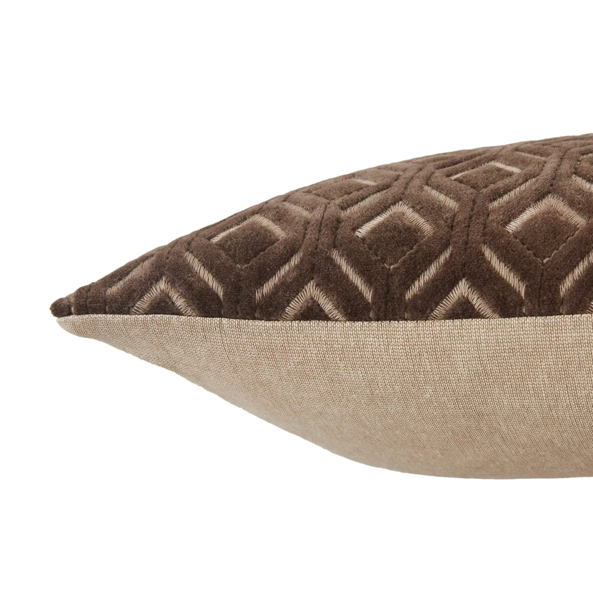 Nouveau NOU10 Dark Taupe/Ivory Pillow