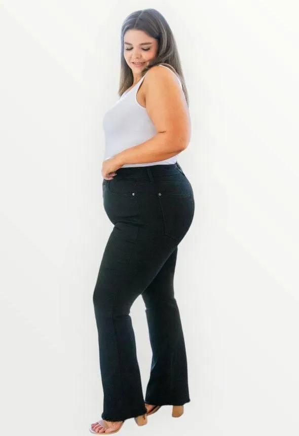 Plus Size Black Bootcut Judy Blue Jeans