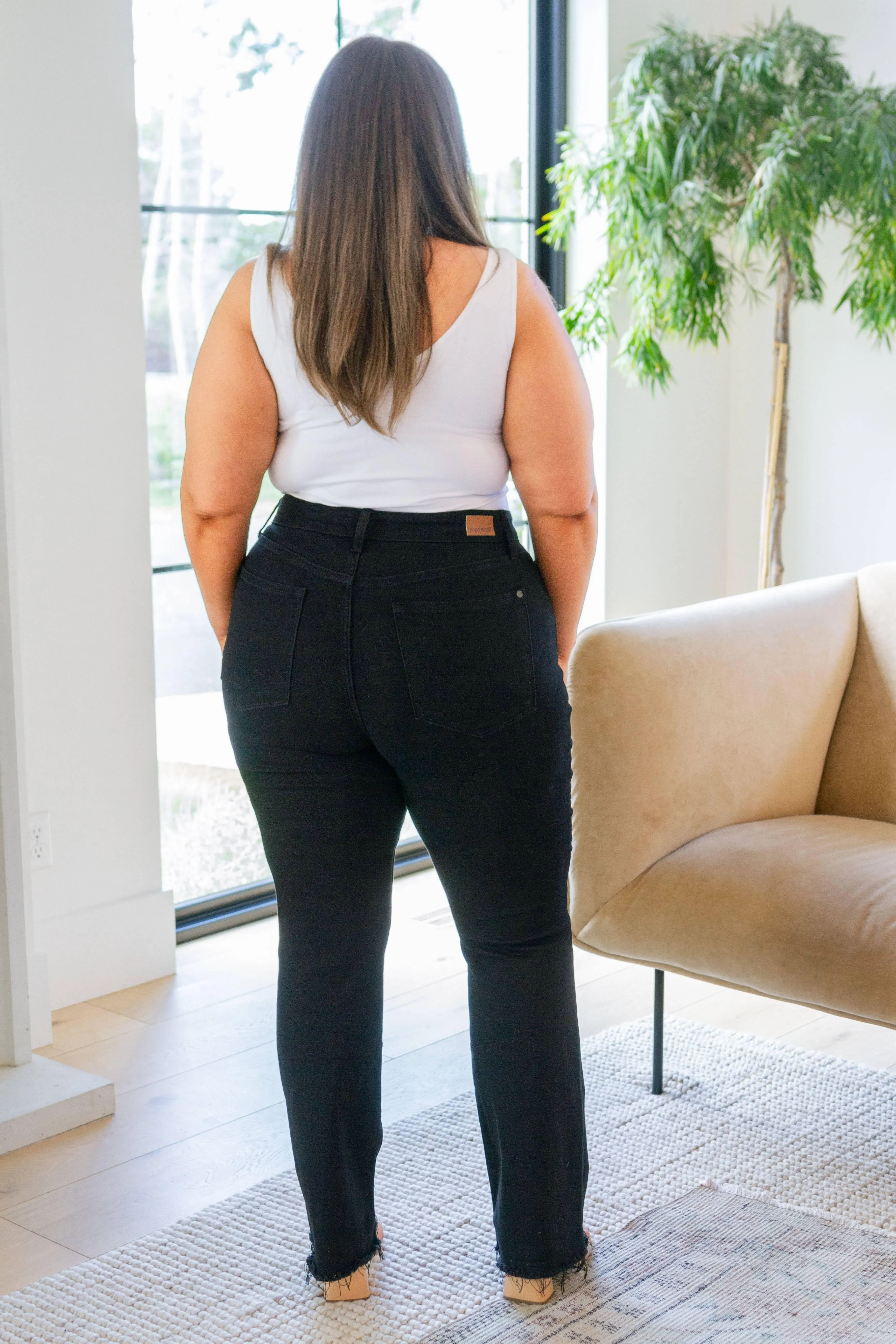 Plus Size Black Bootcut Judy Blue Jeans