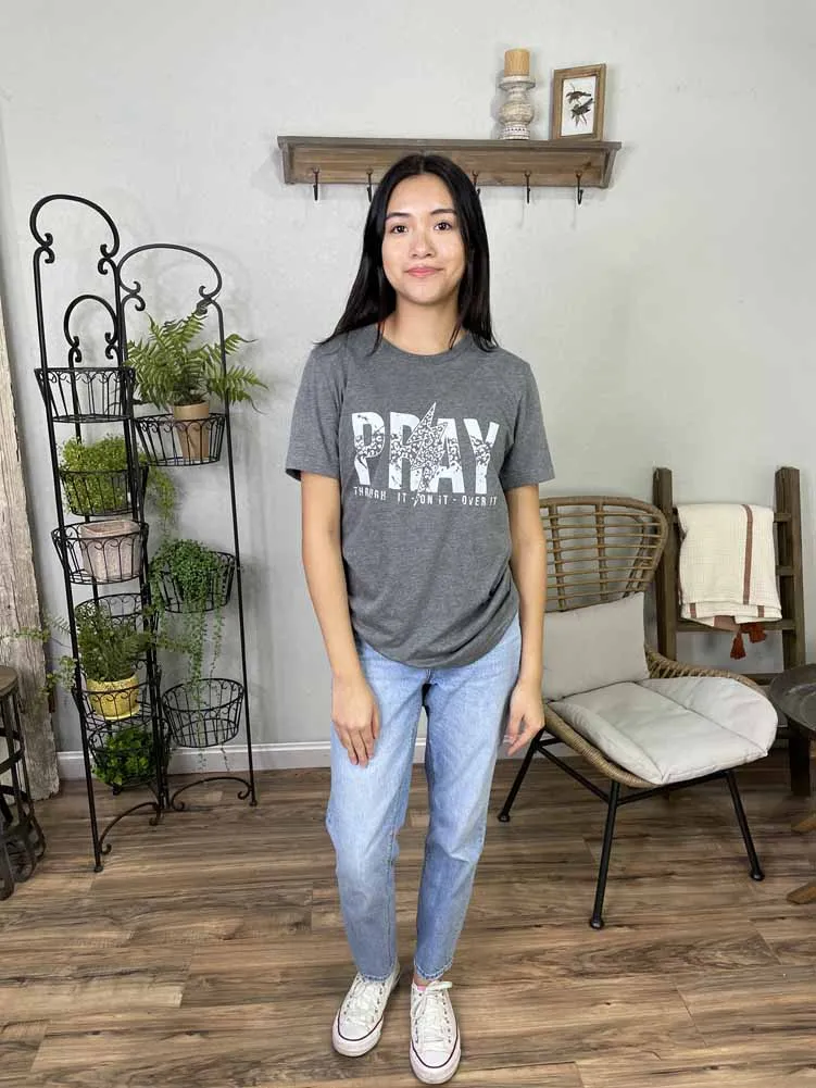 Pray Bella in Deep Heather by Inked Threads