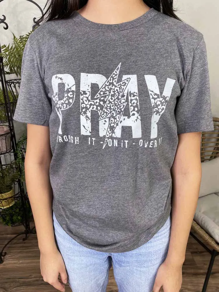 Pray Bella in Deep Heather by Inked Threads