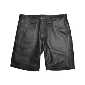 Prowler RED Leather Black Stripe Shorts Black