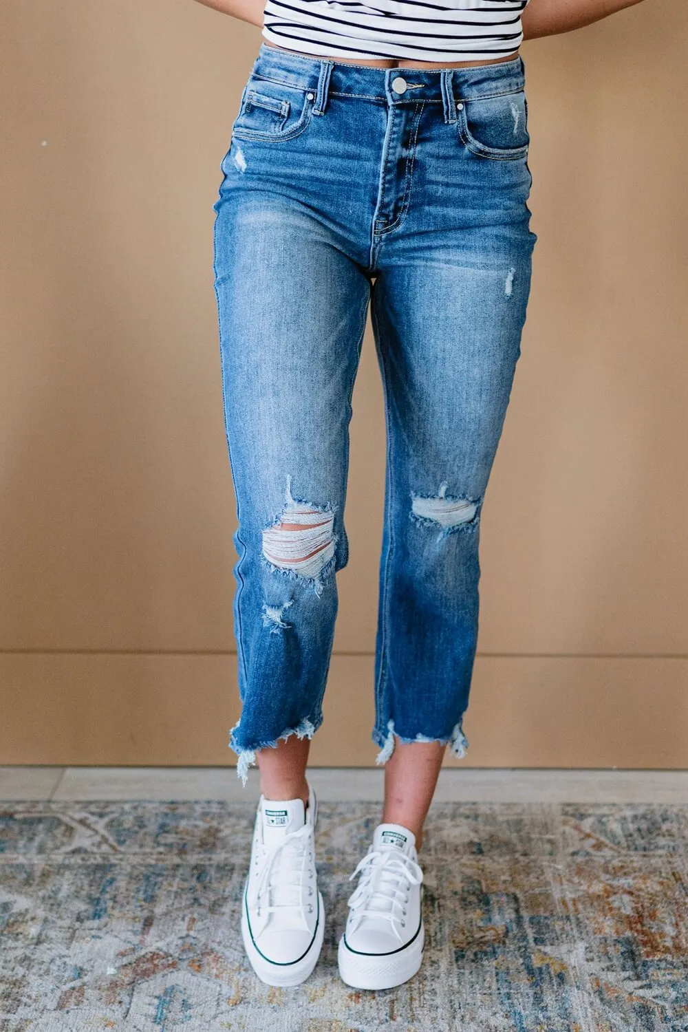 RISEN Good Times Cropped Jeans