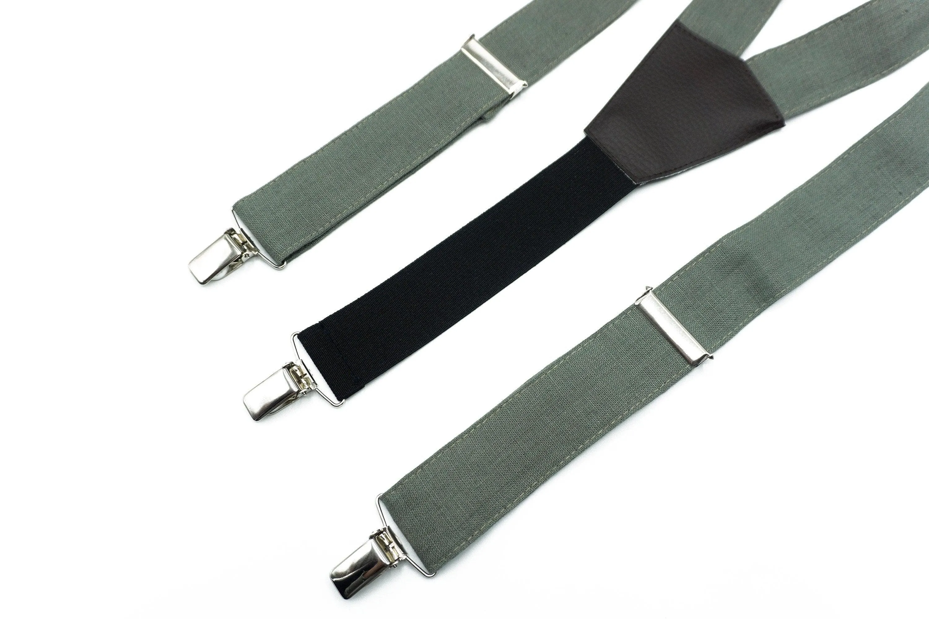 Sage Green Tie Set - Wedding Neckties for Groom and Groomsmen