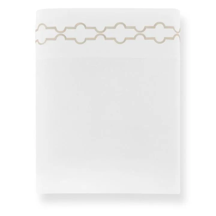 Tempo Linen Embroidered Sheets by Peacock Alley