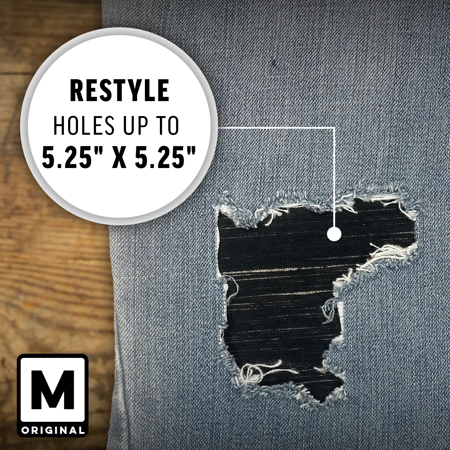 The Original Medium 6x6 Tatter Patch & Repair Kit