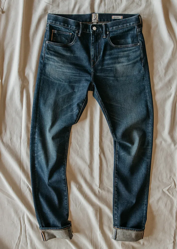 The Scissors Slim tapered - Jett 14oz Selvedge