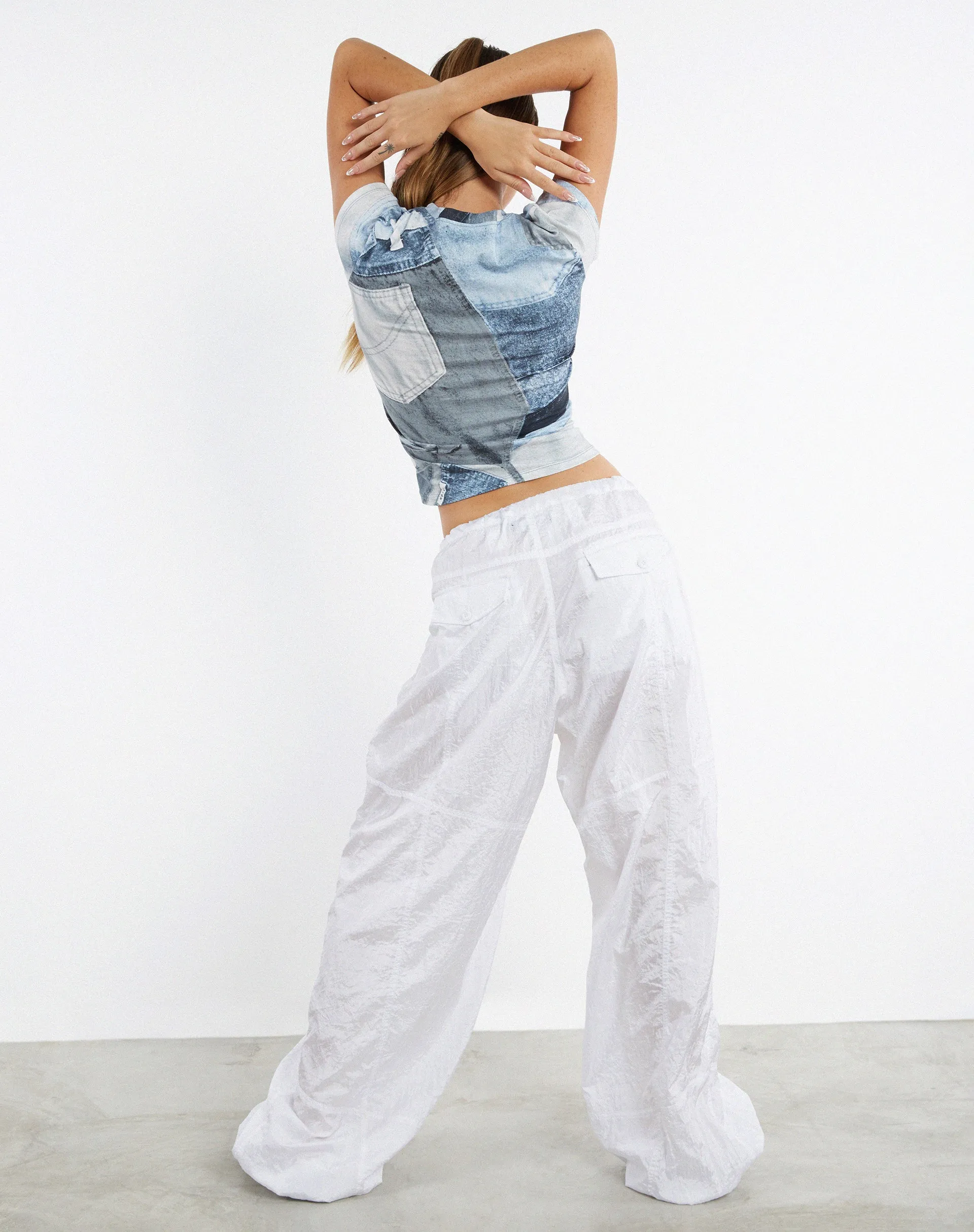Tiona Top in Denim Pocket