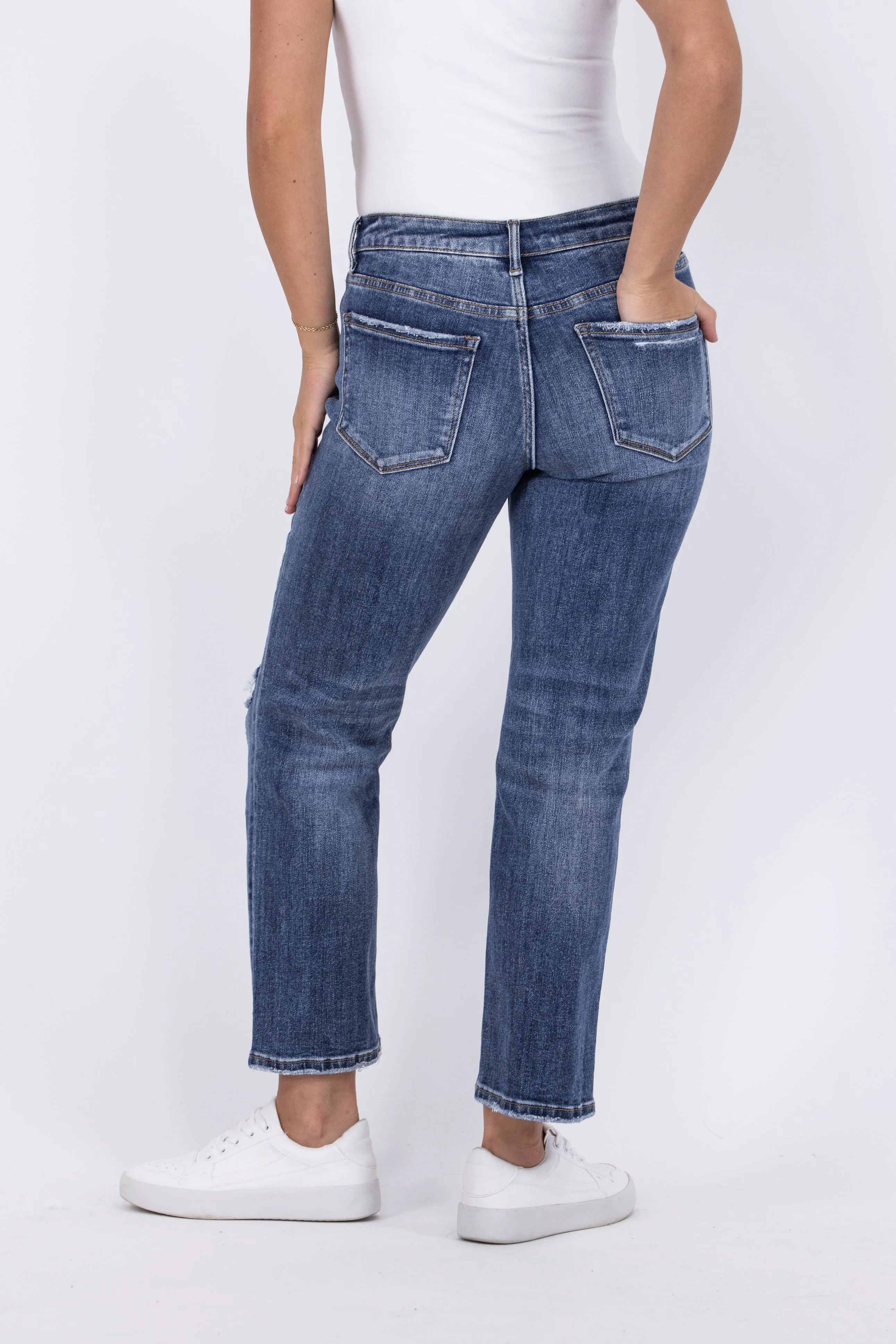 Whatever Will Be from Lovervet: High-Rise Crop Straight Leg Denim