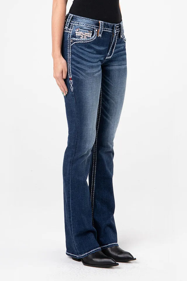 Women's Rock Revival Rosenelle Bootcut Jean
