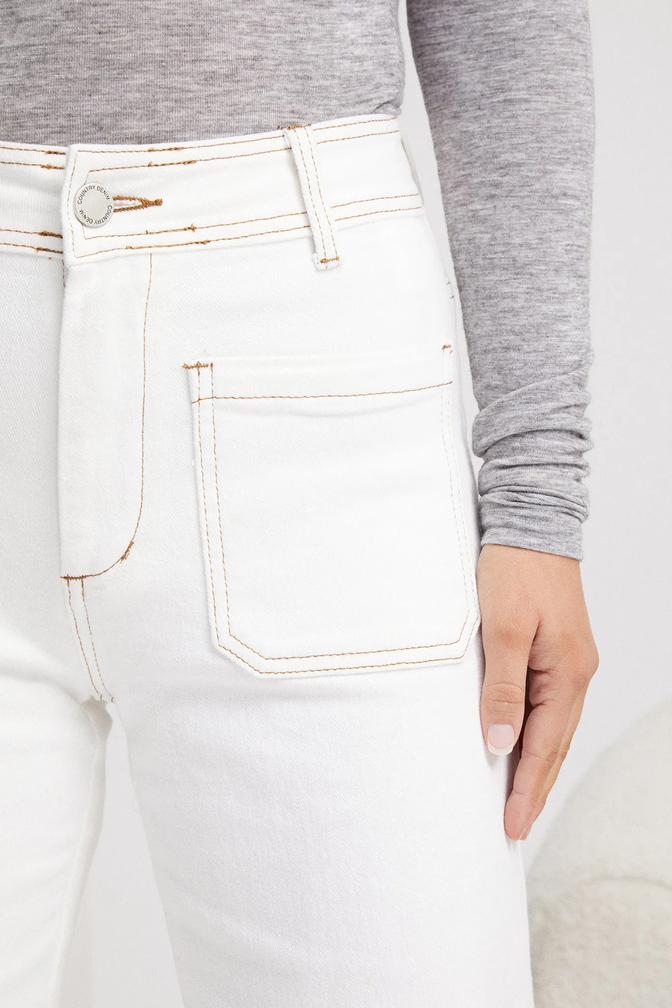 Yzabel Jeans - White Denim